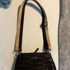 Parker Thatch Black Leather Crossbody Bag